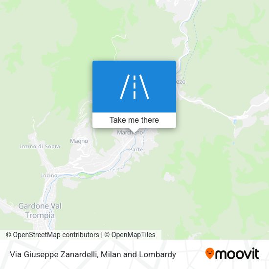 Via Giuseppe Zanardelli map