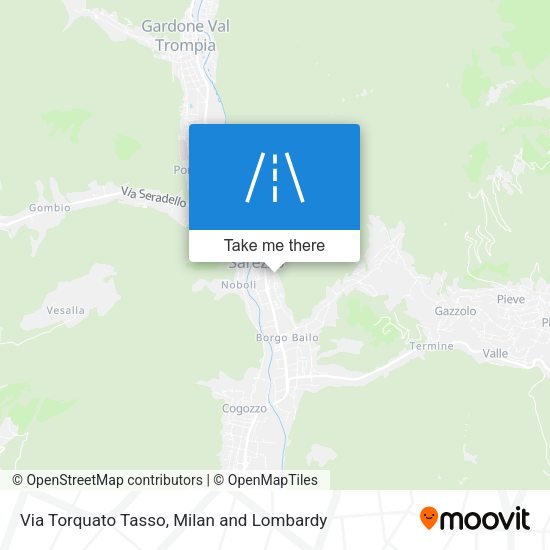 Via Torquato Tasso map