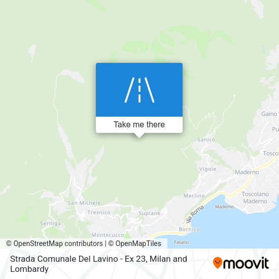 Strada Comunale Del Lavino - Ex 23 map