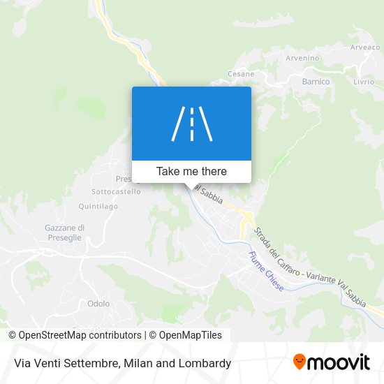 Via Venti Settembre map