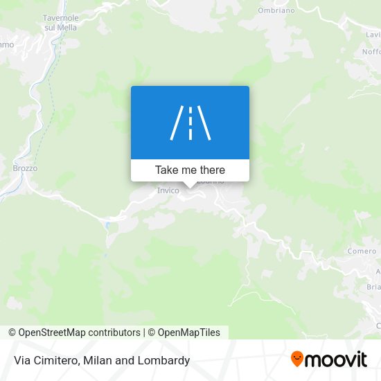 Via Cimitero map