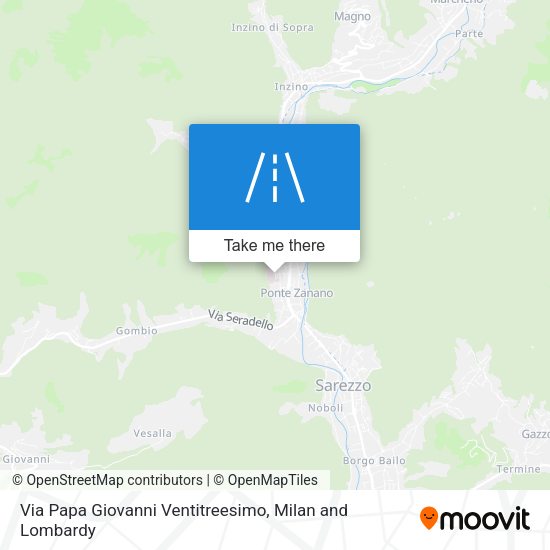 Via Papa Giovanni Ventitreesimo map