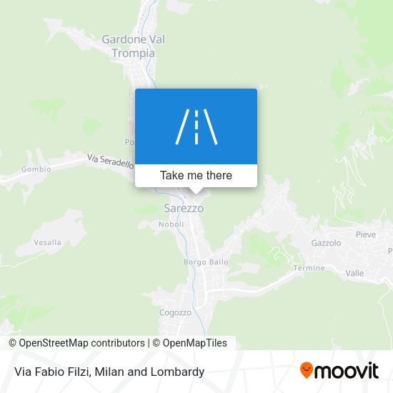 Via Fabio Filzi map