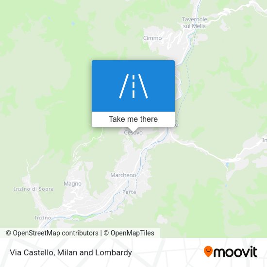 Via Castello map