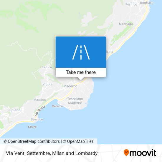 Via Venti Settembre map
