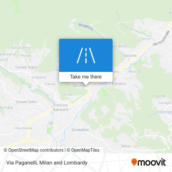 Via Paganelli map