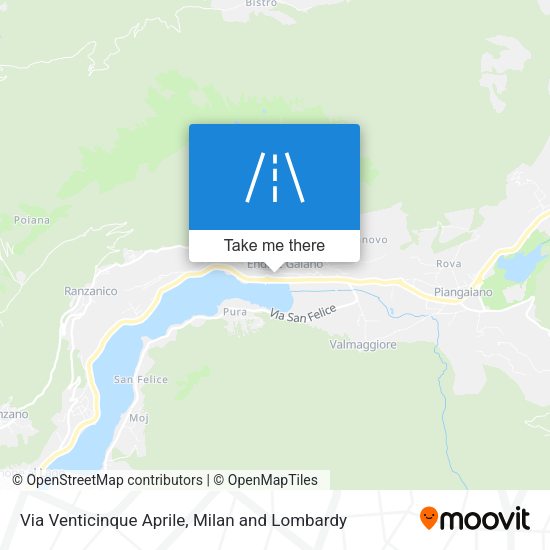 Via Venticinque Aprile map