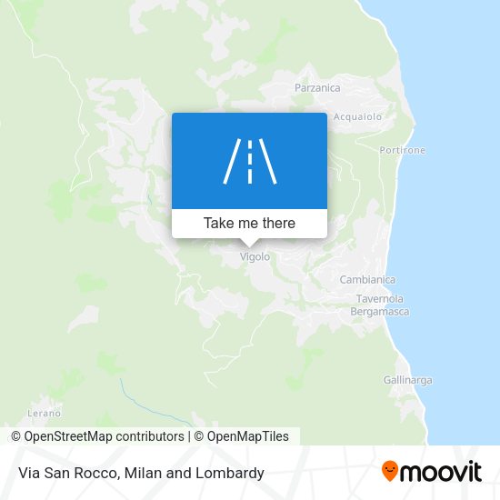 Via San Rocco map