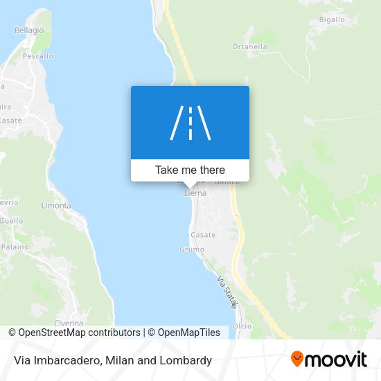 Via Imbarcadero map