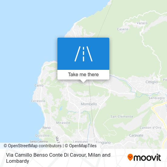 Via Camillo Benso Conte Di Cavour map