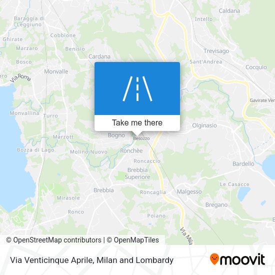 Via Venticinque Aprile map