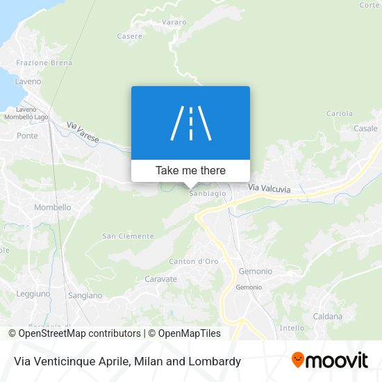 Via Venticinque Aprile map