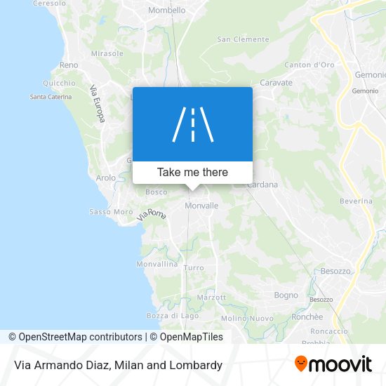 Via Armando Diaz map