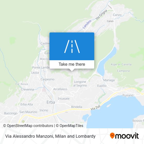 Via Alessandro Manzoni map
