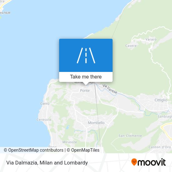 Via Dalmazia map