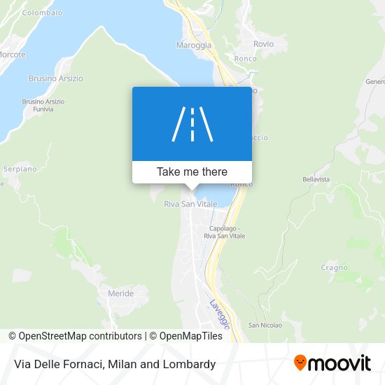 Via Delle Fornaci map