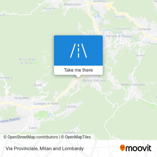Via Provinciale map