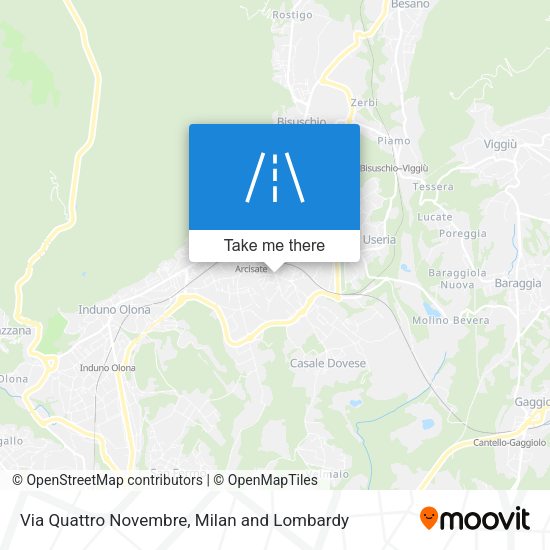 Via Quattro Novembre map