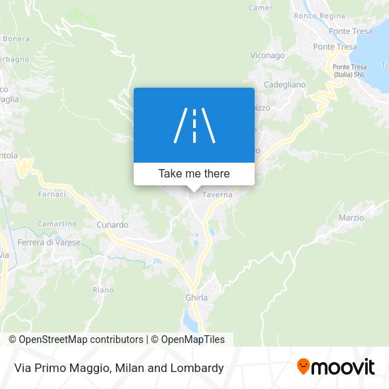 Via Primo Maggio map