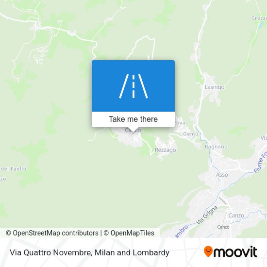 Via Quattro Novembre map
