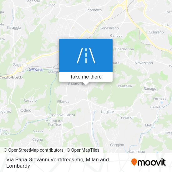 Via Papa Giovanni Ventitreesimo map