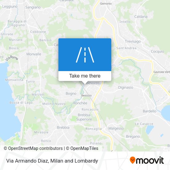 Via Armando Diaz map