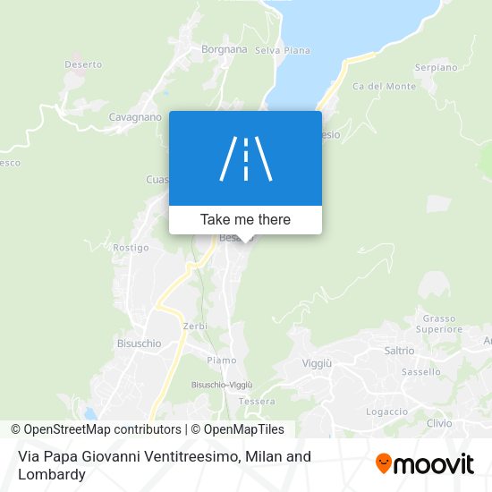 Via Papa Giovanni Ventitreesimo map