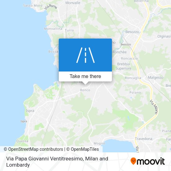Via Papa Giovanni Ventitreesimo map