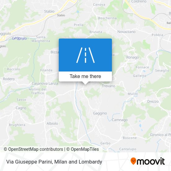 Via Giuseppe Parini map