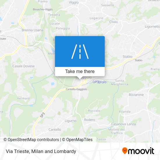 Via Trieste map