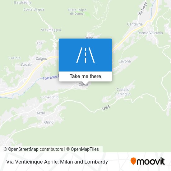 Via Venticinque Aprile map