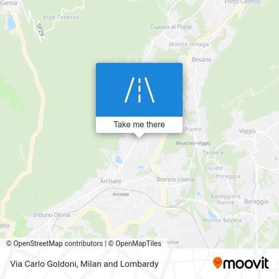 Via Carlo Goldoni map