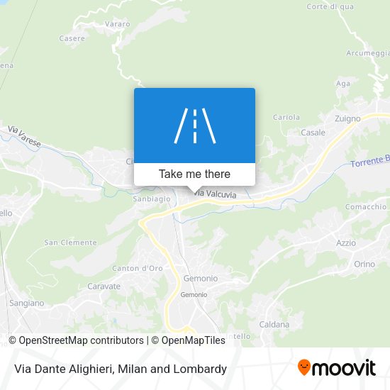 Via Dante Alighieri map