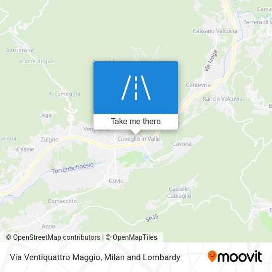 Via Ventiquattro Maggio map