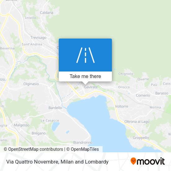 Via Quattro Novembre map