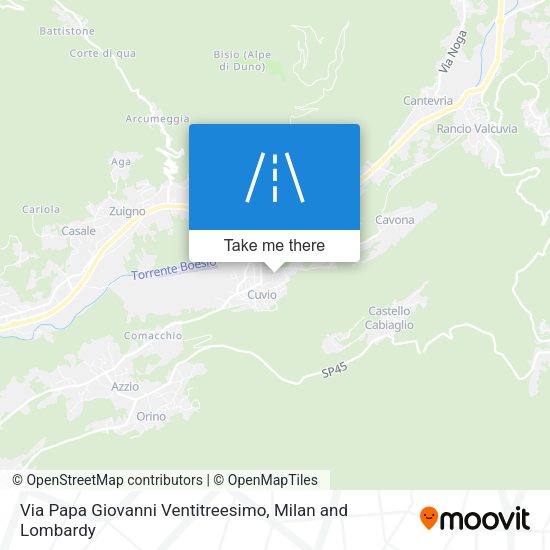 Via Papa Giovanni Ventitreesimo map