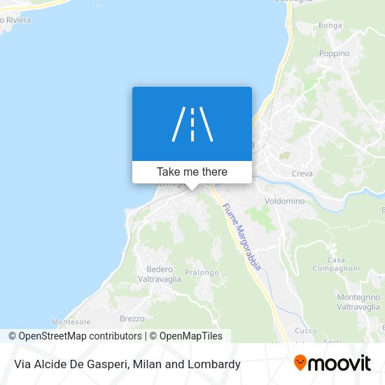 Via Alcide De Gasperi map