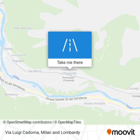 Via Luigi Cadorna map
