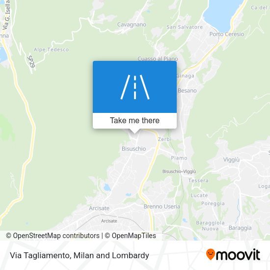 Via Tagliamento map