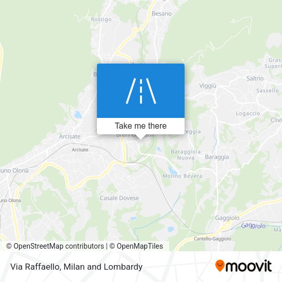Via Raffaello map