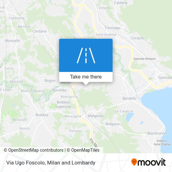 Via Ugo Foscolo map