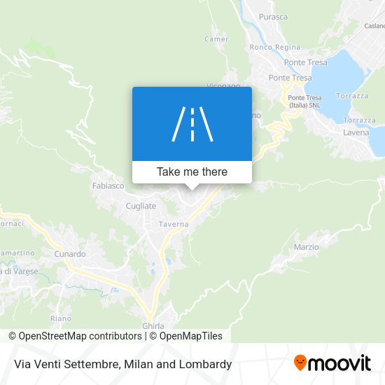 Via Venti Settembre map