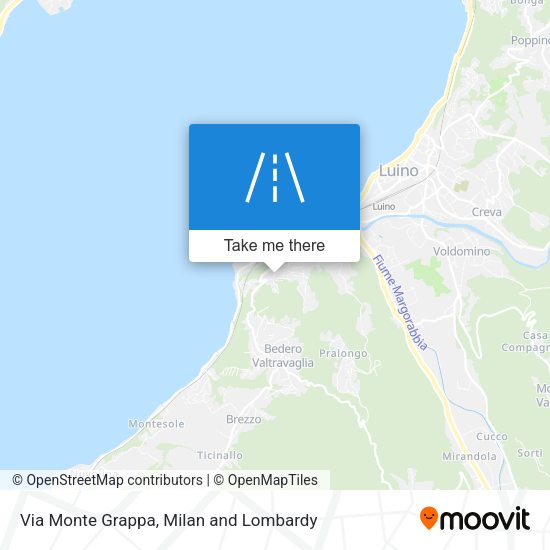Via Monte Grappa map