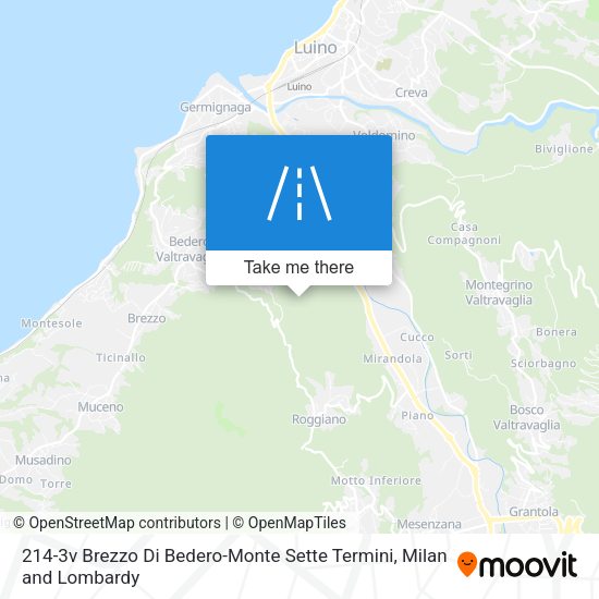 214-3v Brezzo Di Bedero-Monte Sette Termini map