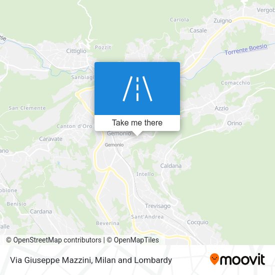 Via Giuseppe Mazzini map