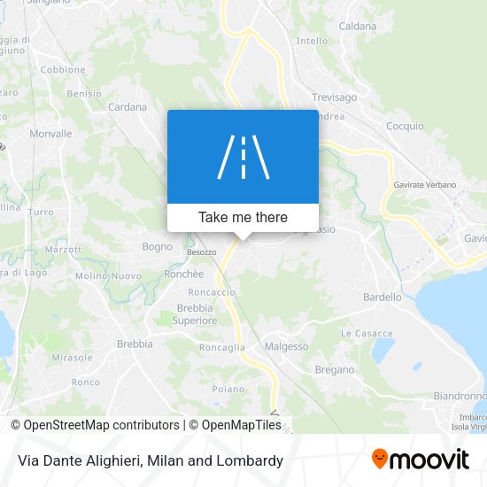 Via Dante Alighieri map