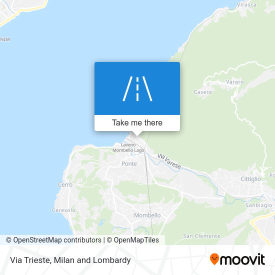 Via Trieste map