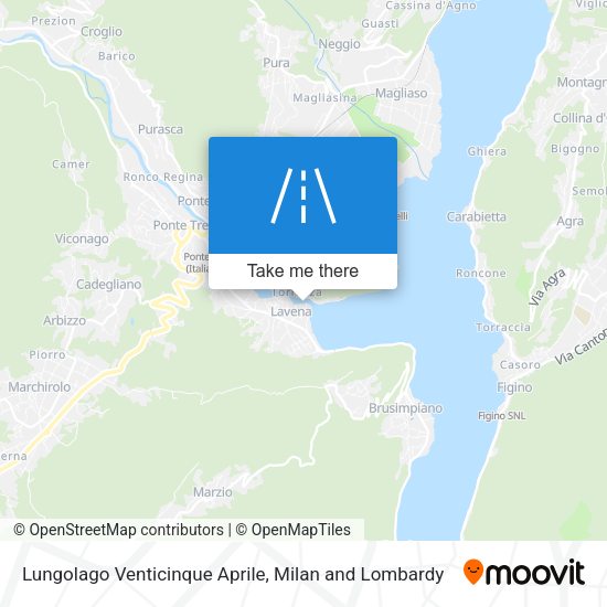 Lungolago Venticinque Aprile map
