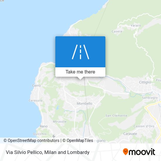 Via Silvio Pellico map