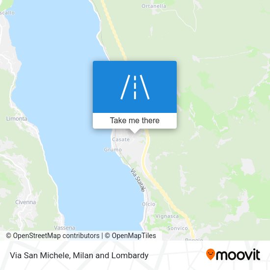Via San Michele map